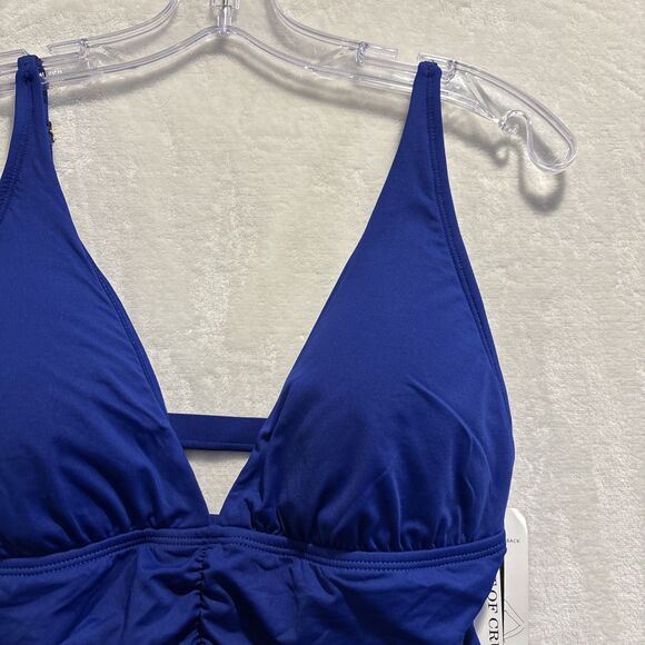 La Blanca Island Convertible Strap Mio Swimsuit Royal Cobalt Blue Size 12 NWT - Picture 3 of 10